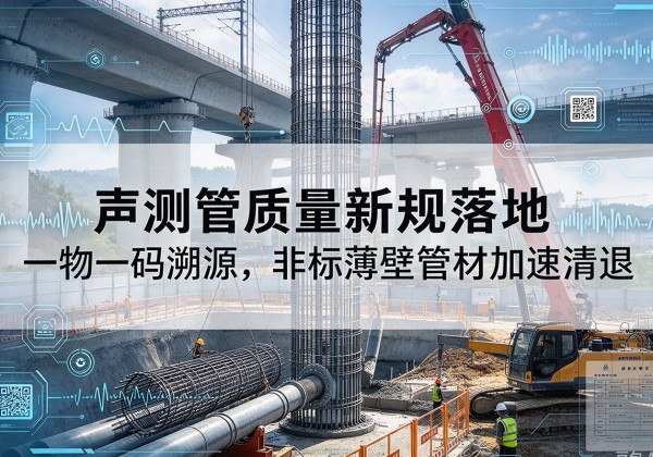 淮安声测管质量新规落地，一物一码溯源，非标薄壁管材加速清退